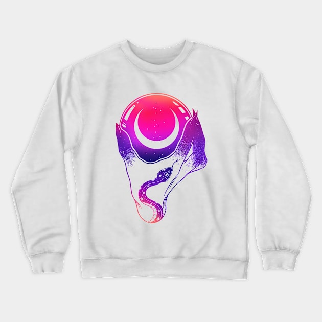 Crystal Ball Crewneck Sweatshirt by OccultOmaStore